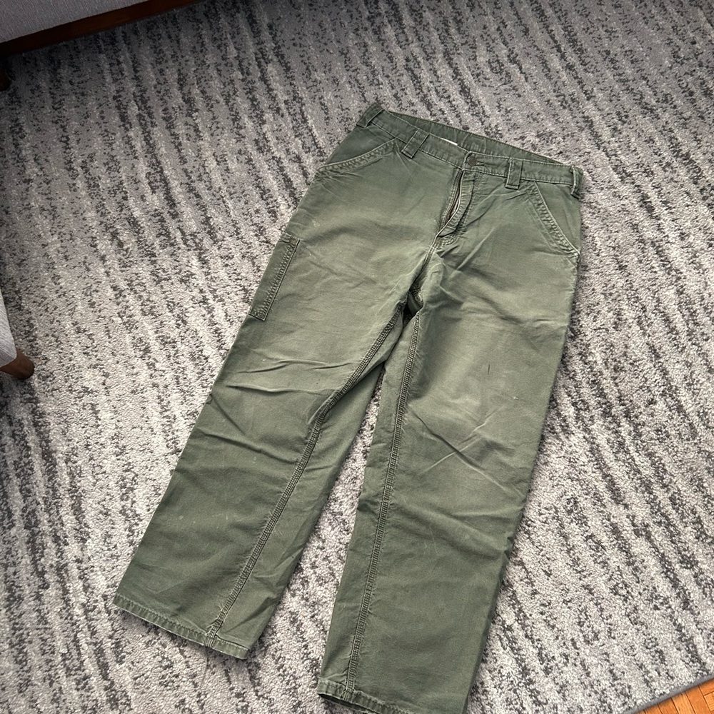 Vintage Green Carhartt Carpenter pants